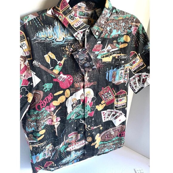 Reyn Spooner Vegas 8th Island Shirt Men’s Small Short Sleeve Button-Up Tailored - Picture 5 of 5